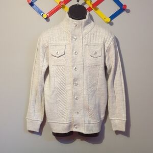 Cream Button-Up Cardigan